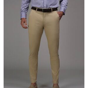 NEW Collars and Co CEO Khaki Chino Classic Pocket Cotton Stretch Pant 34 x 30
